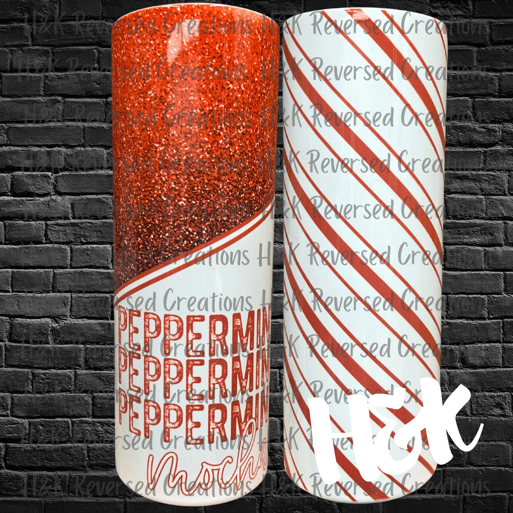 Peppermint Mocha Tumbler - H&K Reversed Creations