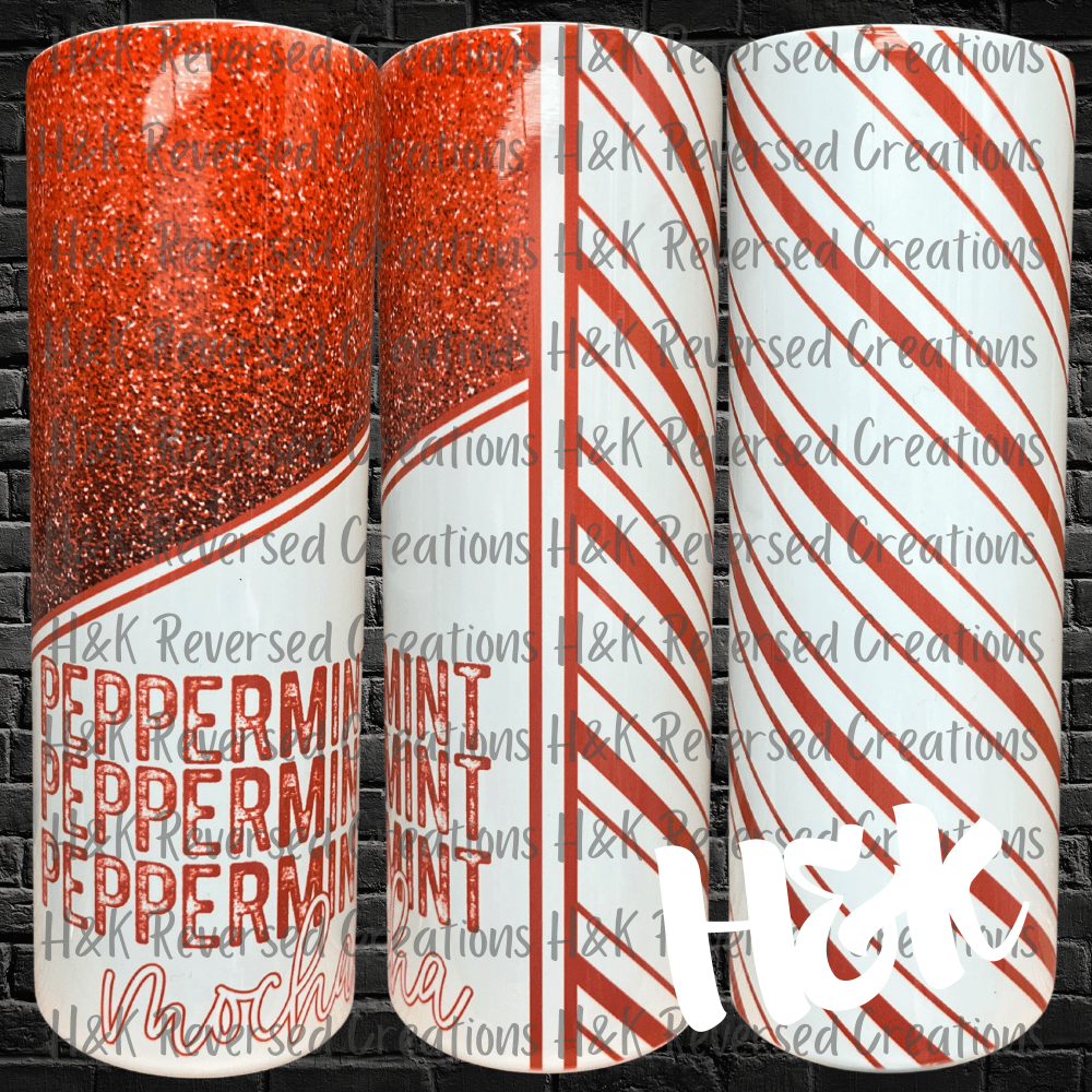 Peppermint Mocha Tumbler - H&K Reversed Creations