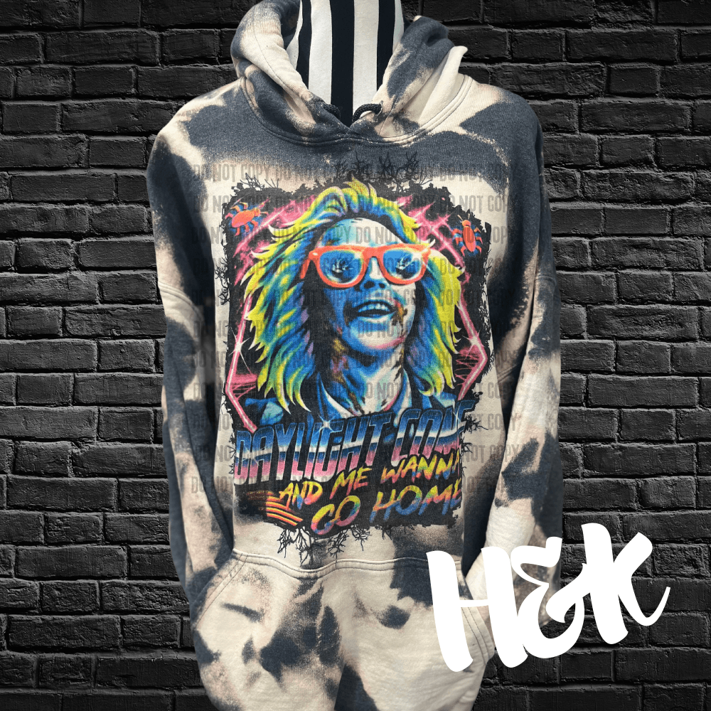 Bleached Beetlejuice Hoodie - H&K Reversed Creations