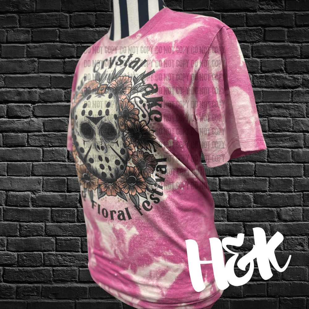 Spring Floral Bleached Tee - H&K Reversed Creations