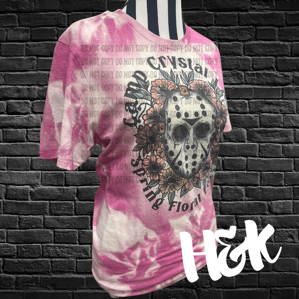 Spring Floral Bleached Tee - H&K Reversed Creations