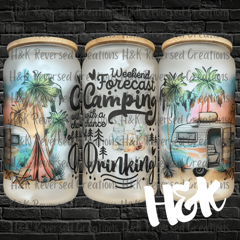 Weekend Forecast Glass Can - H&K Reversed Creations