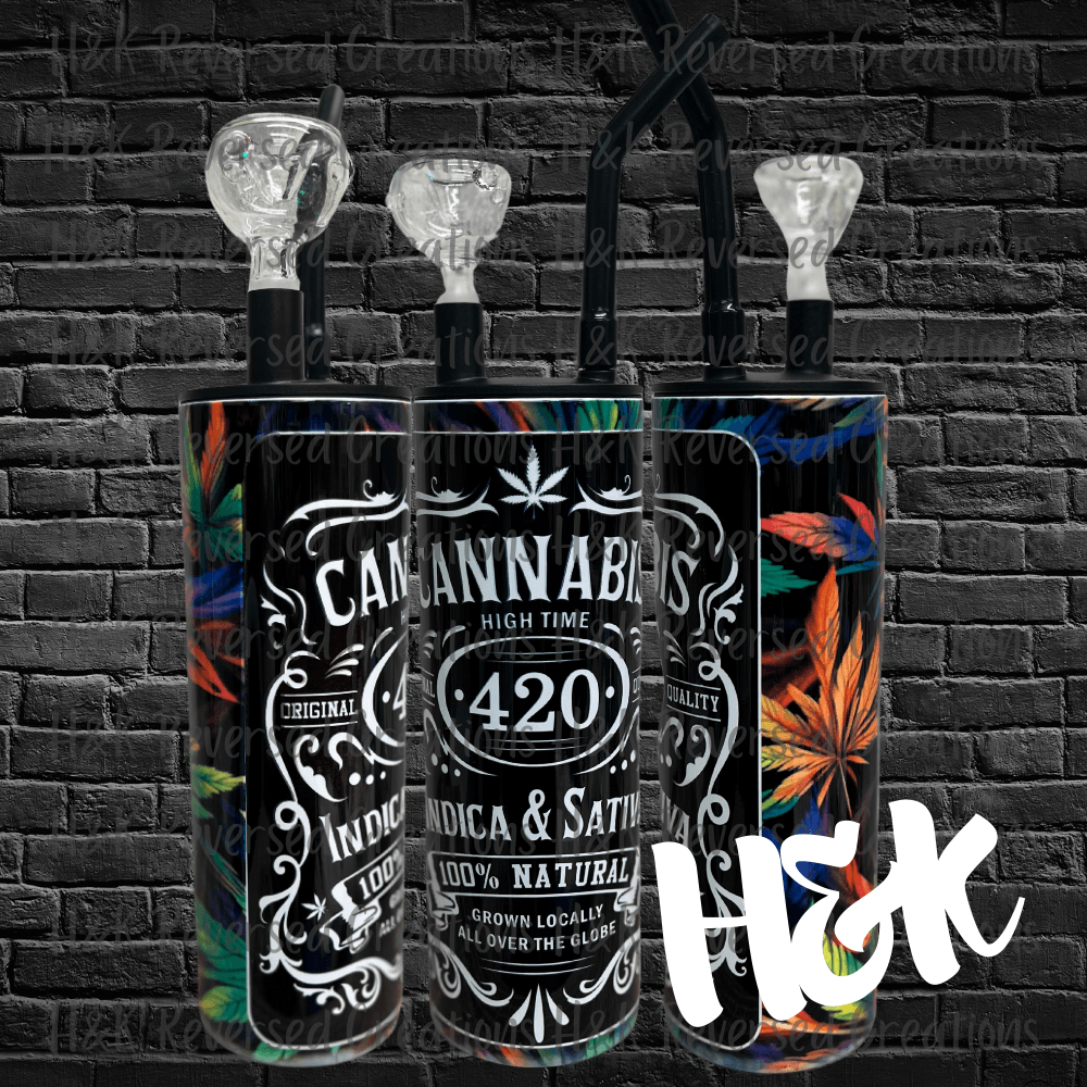 Cannabis Hookah Tumbler - H&K Reversed Creations