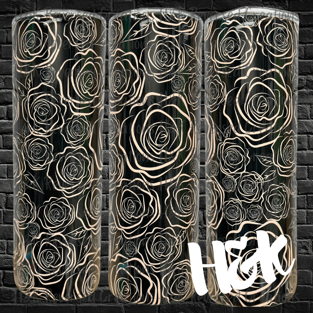 Roses Tumbler - H&K Reversed Creations