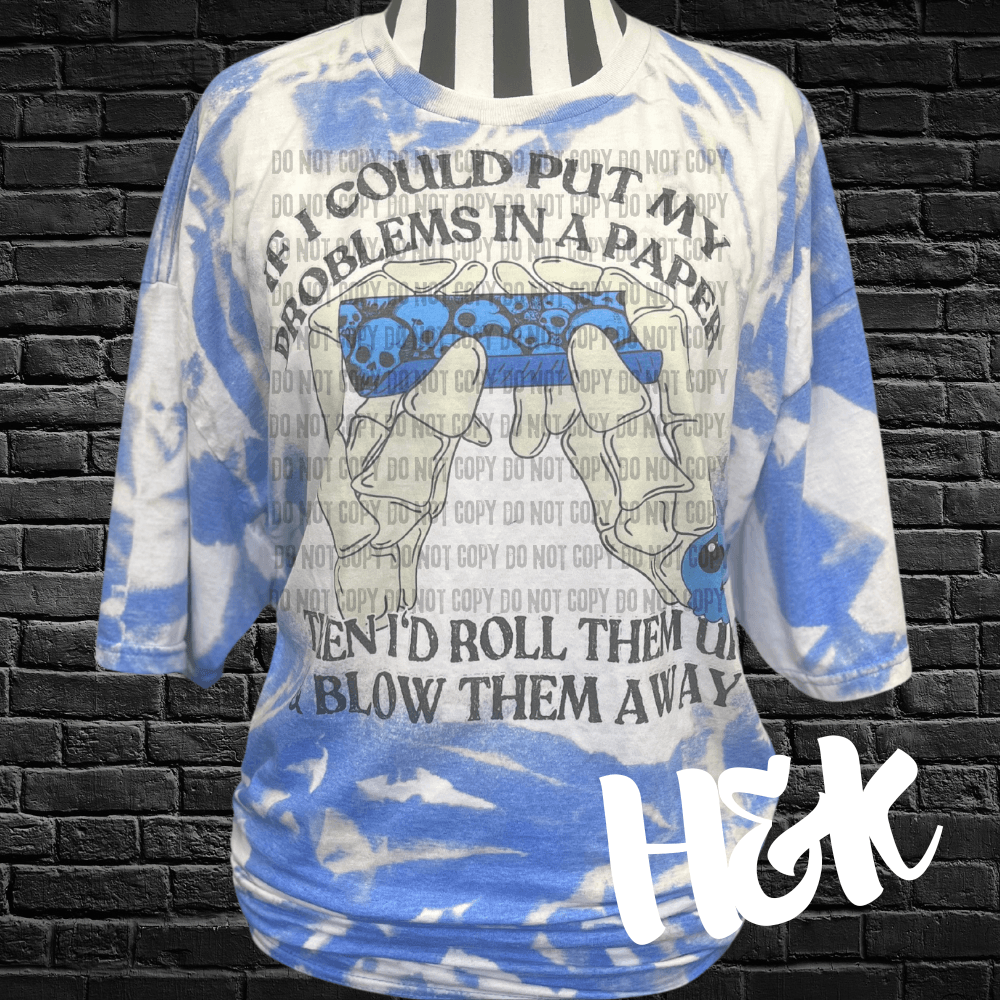 Blow Them Away Bleached Tee - H&K Reversed Creations