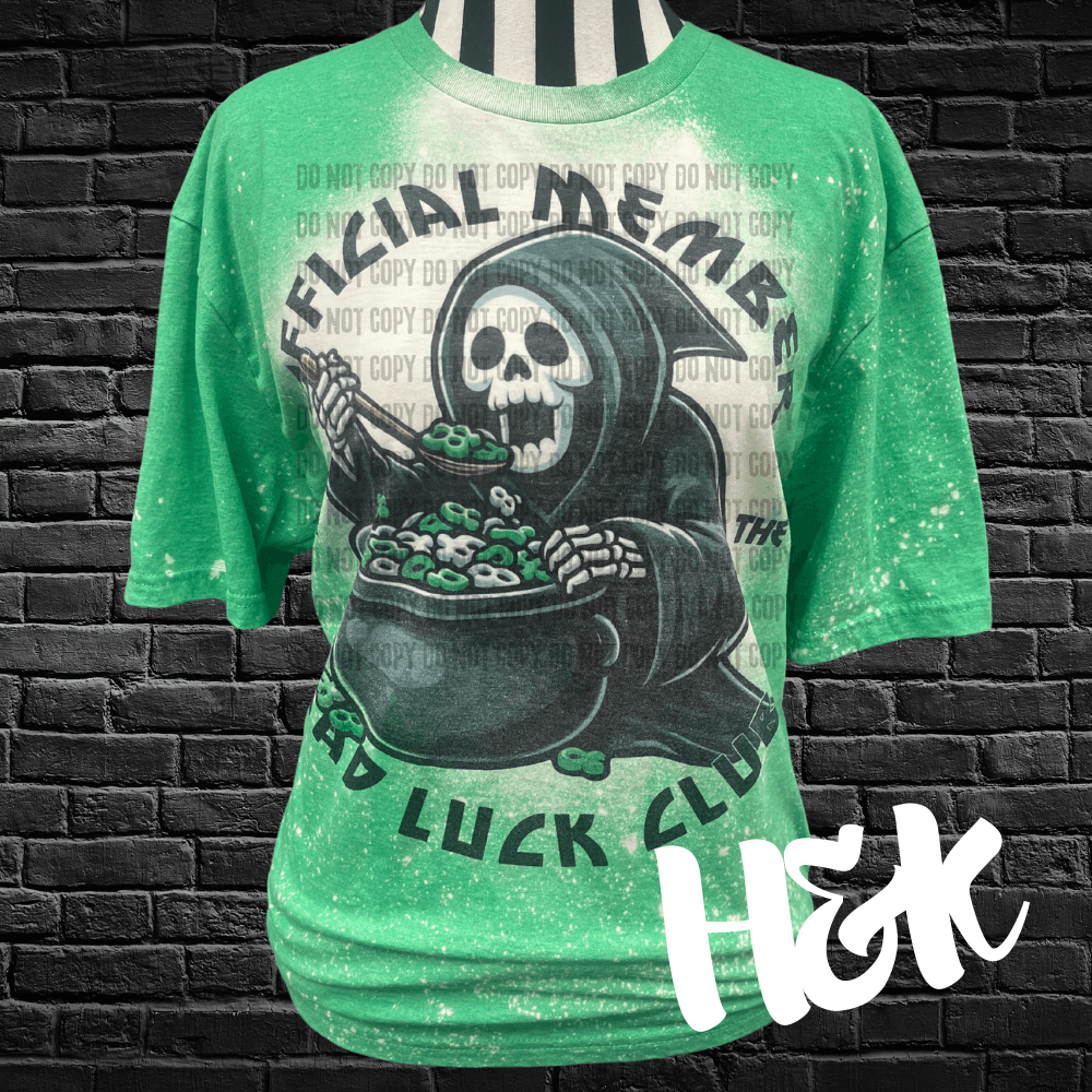 Bad Luck Club Bleached Tee - H&K Reversed Creations