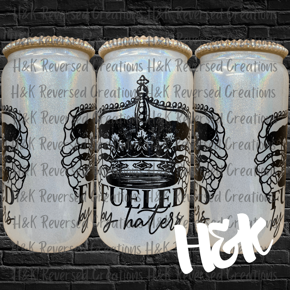 Fueled By Haters Glass Can - H&K Reversed Creations