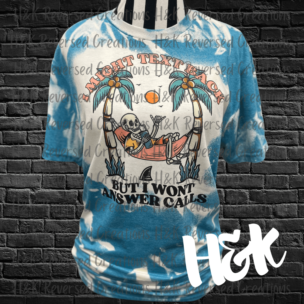 I Wont Answer Bleached Tee - H&K Reversed Creations