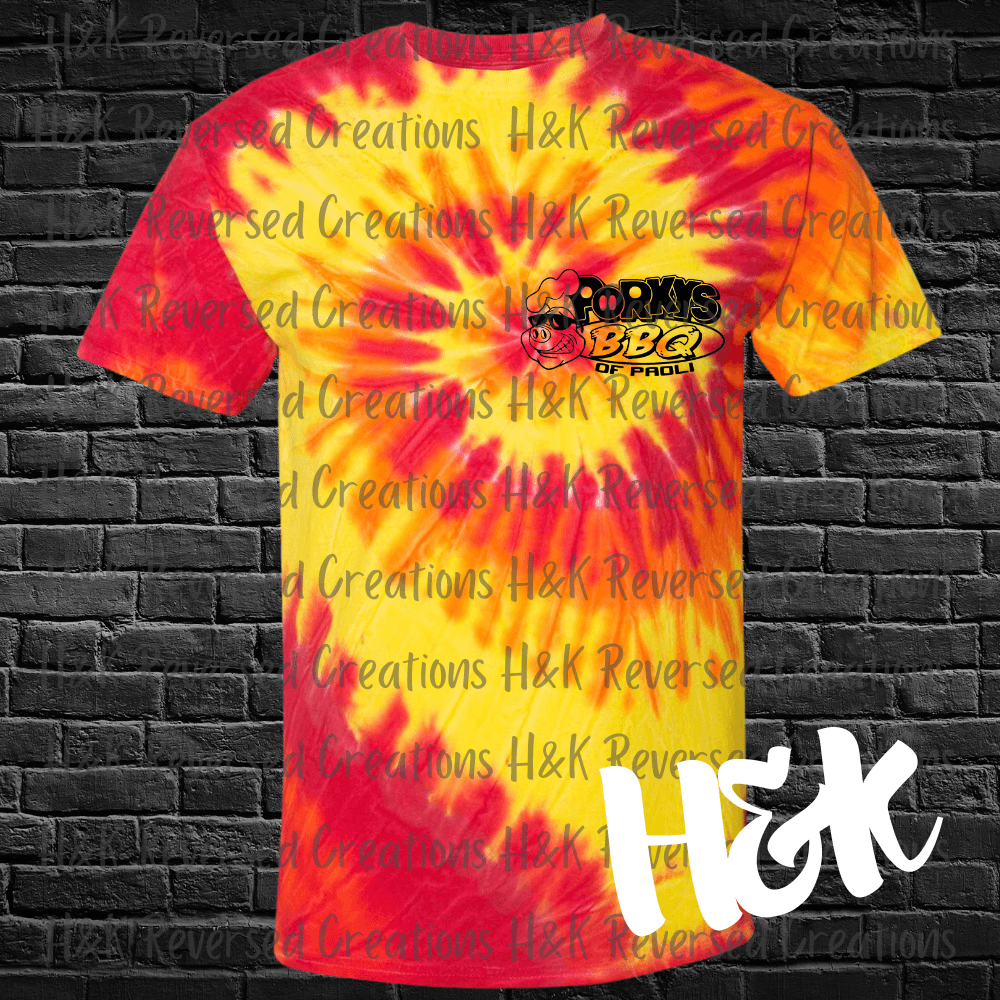 I Like Pig Butts Tie Dye T-Shirt - H&K Reversed Creations