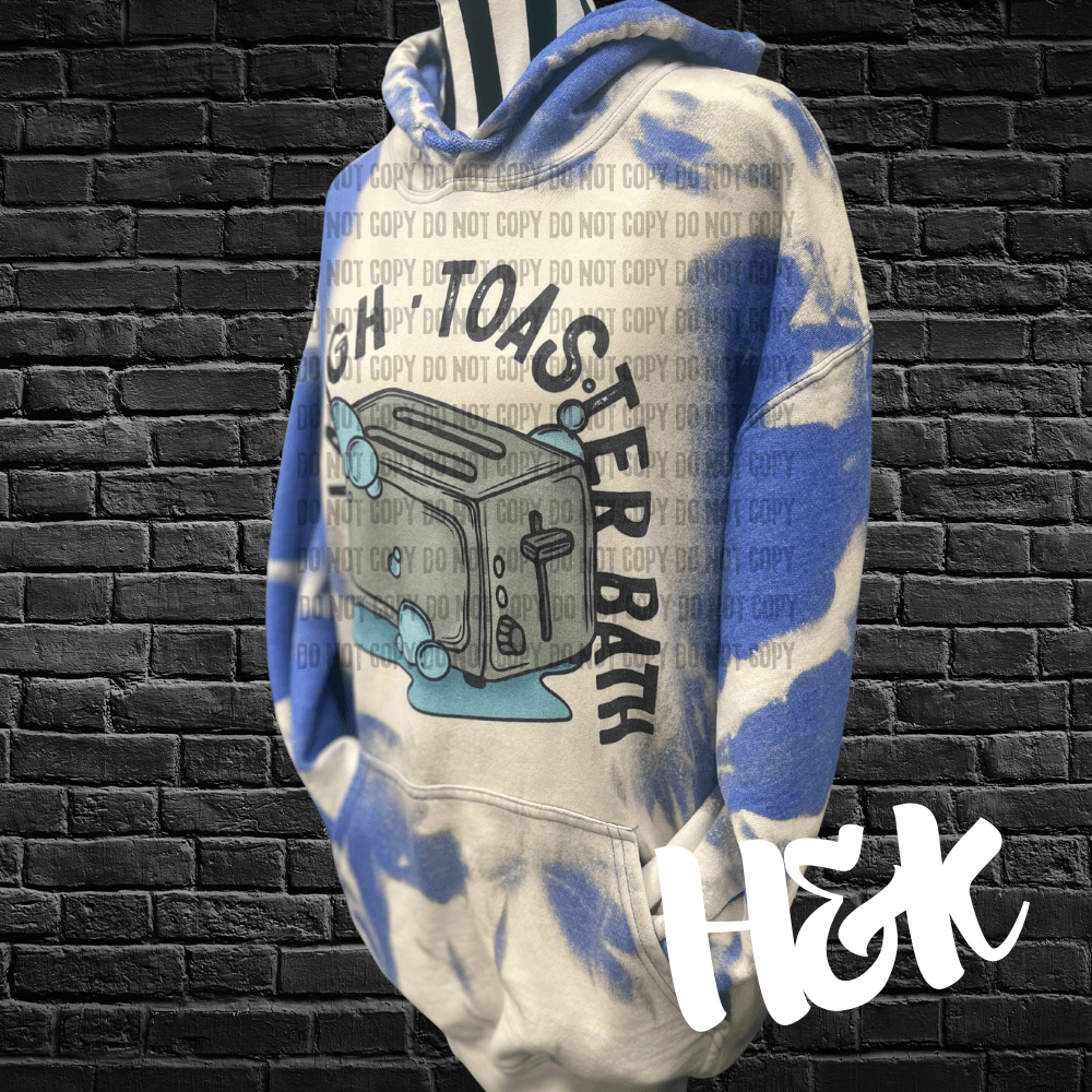 Toaster Bath Bleached Hoodie - H&K Reversed Creations