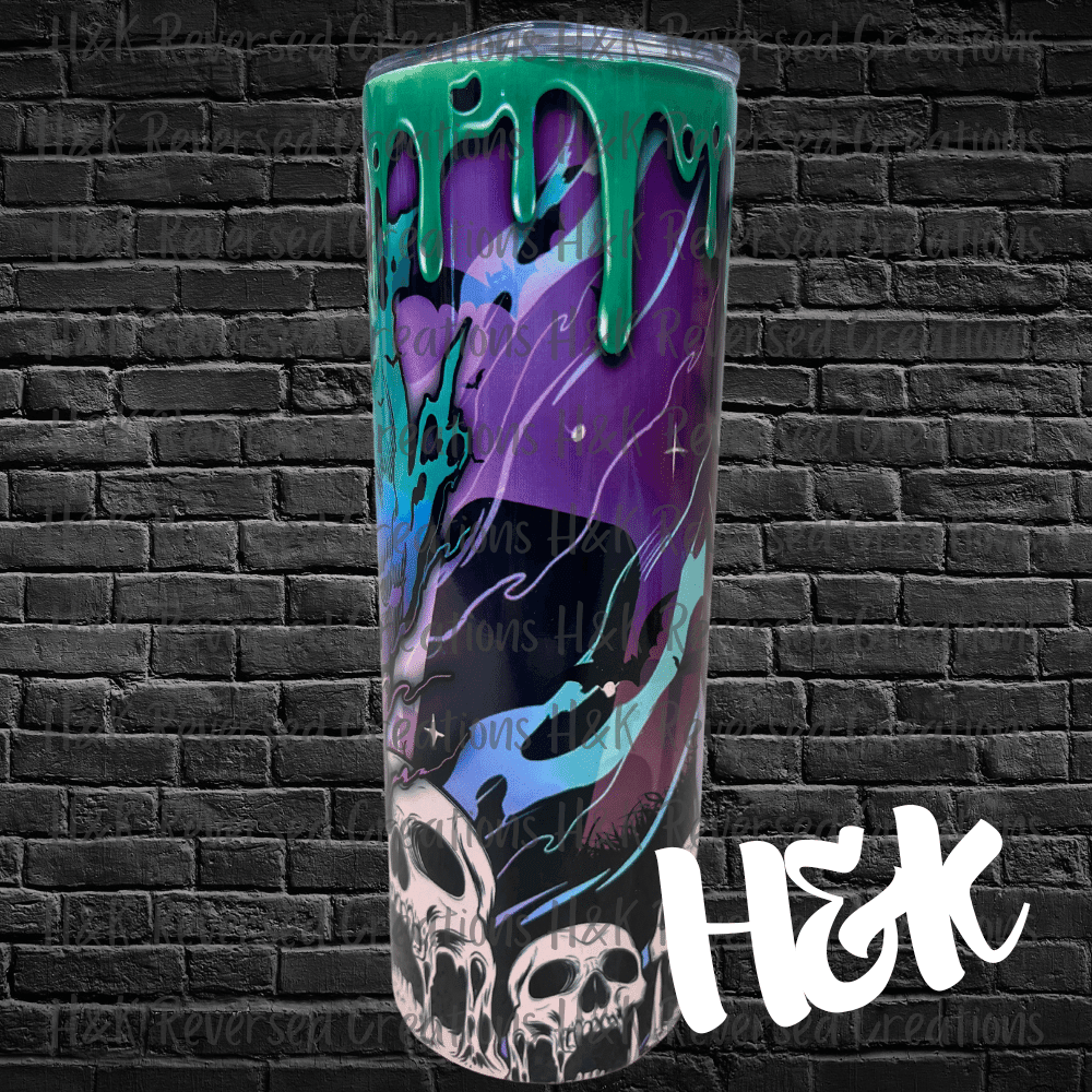 Melting Skull Tumbler - H&K Reversed Creations