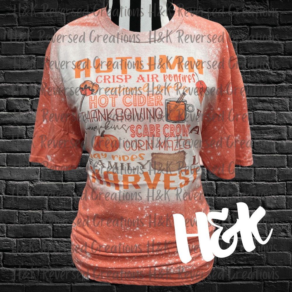 Autumn Bleached Tee - H&K Reversed Creations