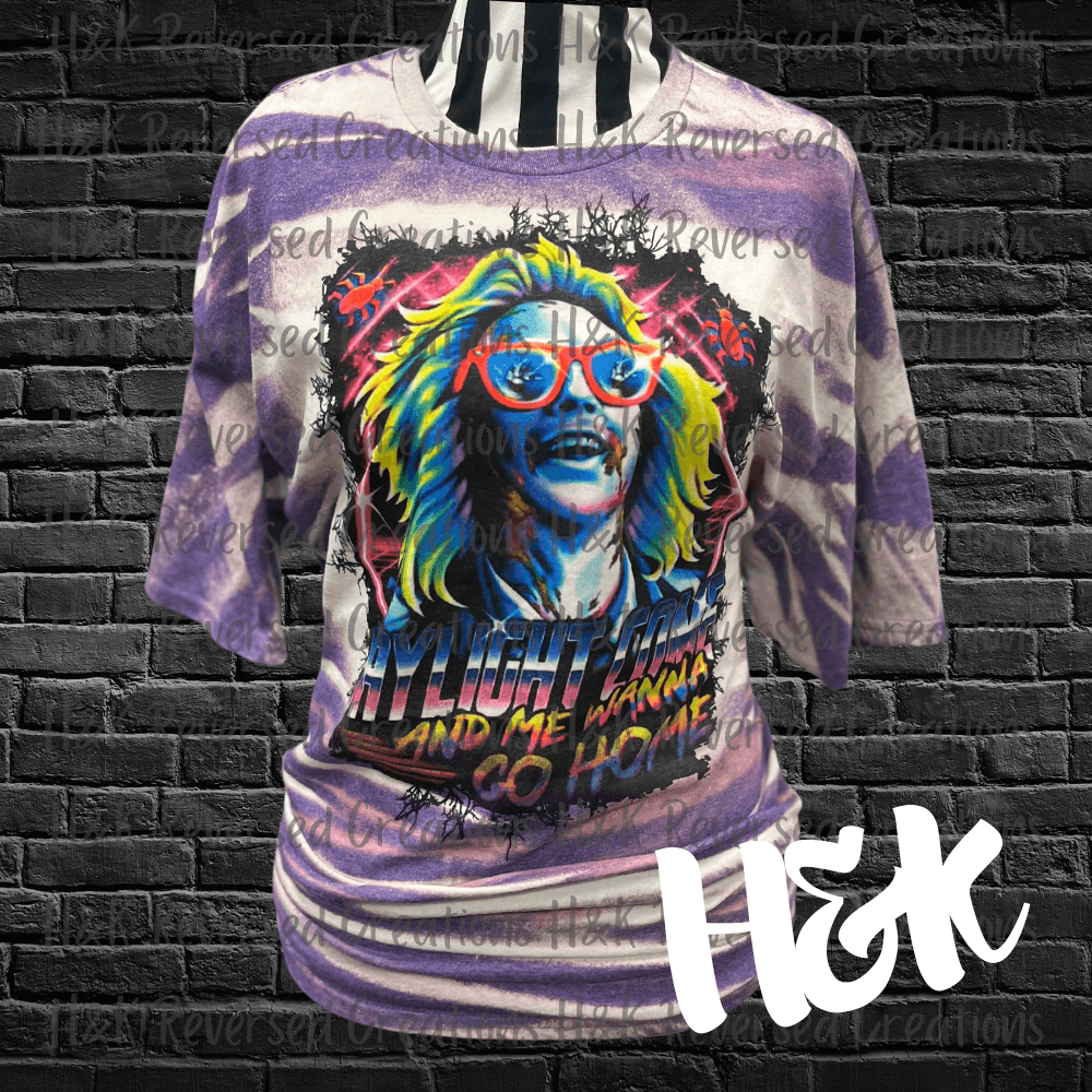 Beetlejuice Bleached Shirt - H&K Reversed Creations