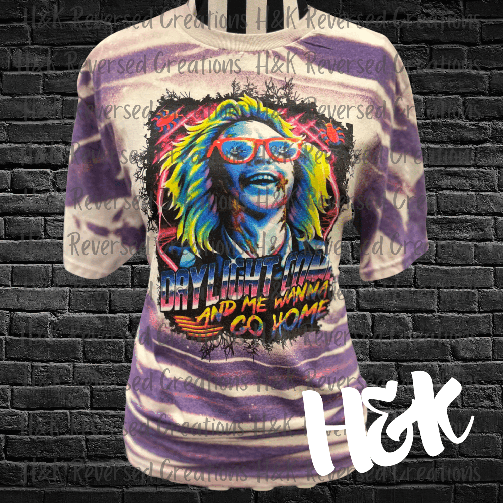 Beetlejuice Bleached Shirt - H&K Reversed Creations