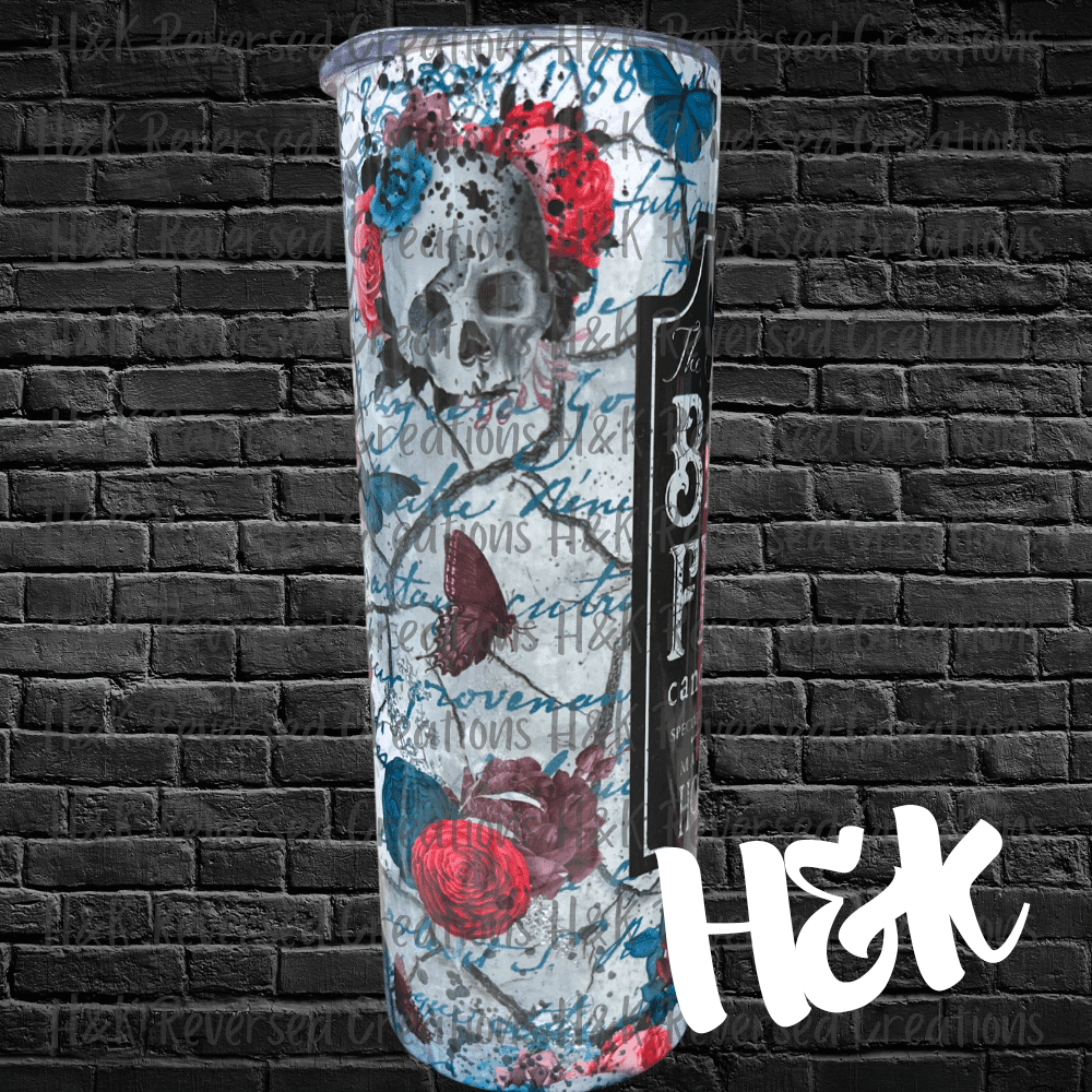 Black Flame Tumbler - H&K Reversed Creations