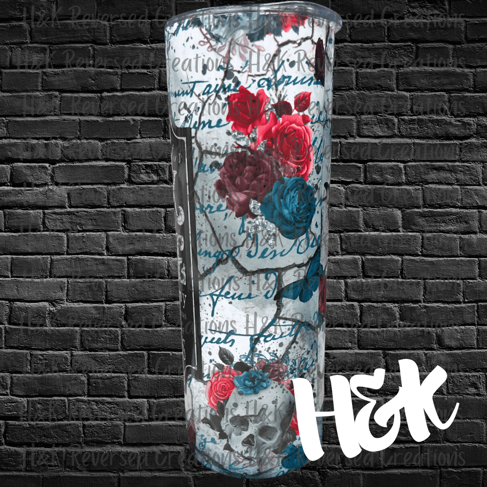Black Flame Tumbler - H&K Reversed Creations
