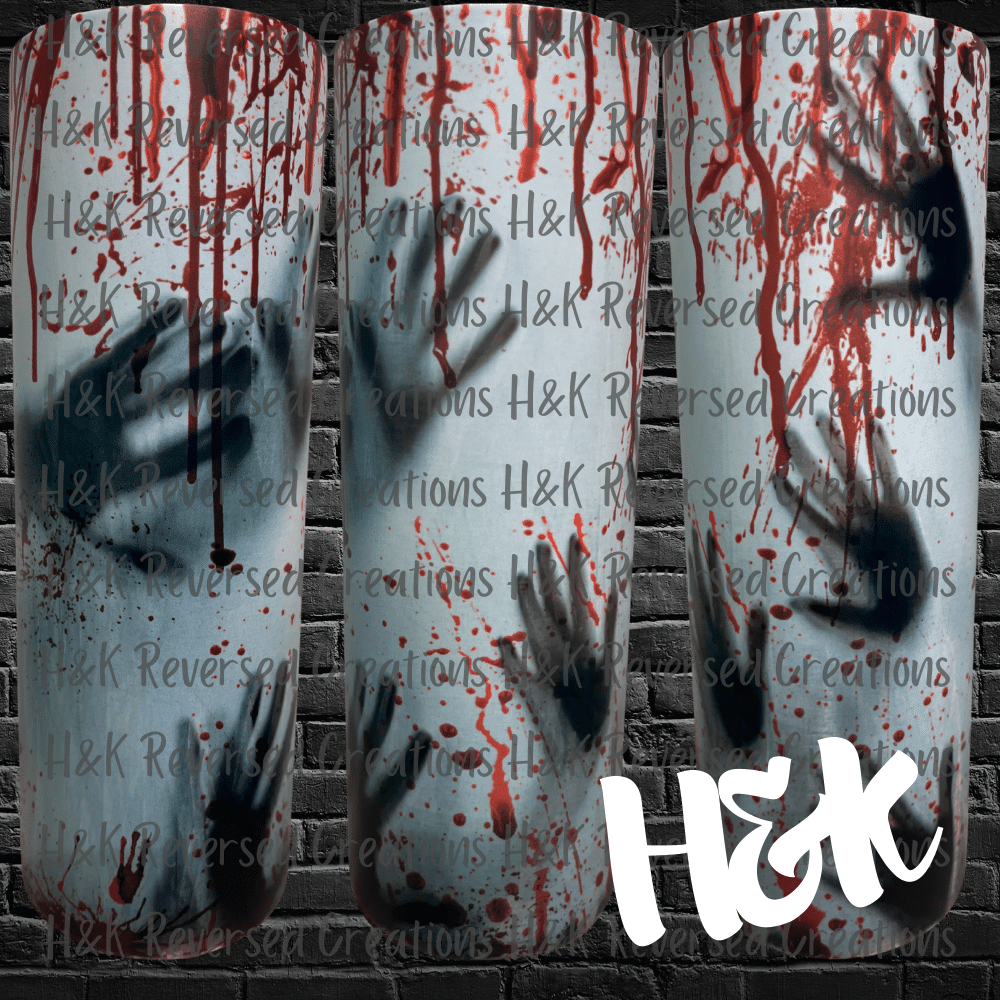 Bloody Hands Glow Tumbler - H&K Reversed Creations