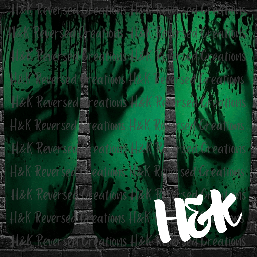 Bloody Hands Glow Tumbler - H&K Reversed Creations