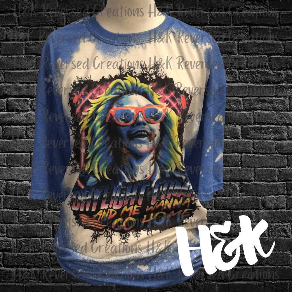 Beetlejuice Bleached Shirt - H&K Reversed Creations