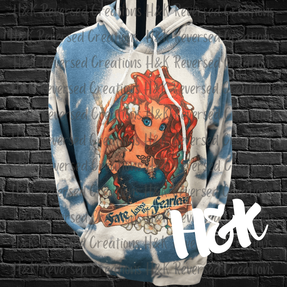 Teal Pin Up Princess Hoodie - H&K Reversed Creations