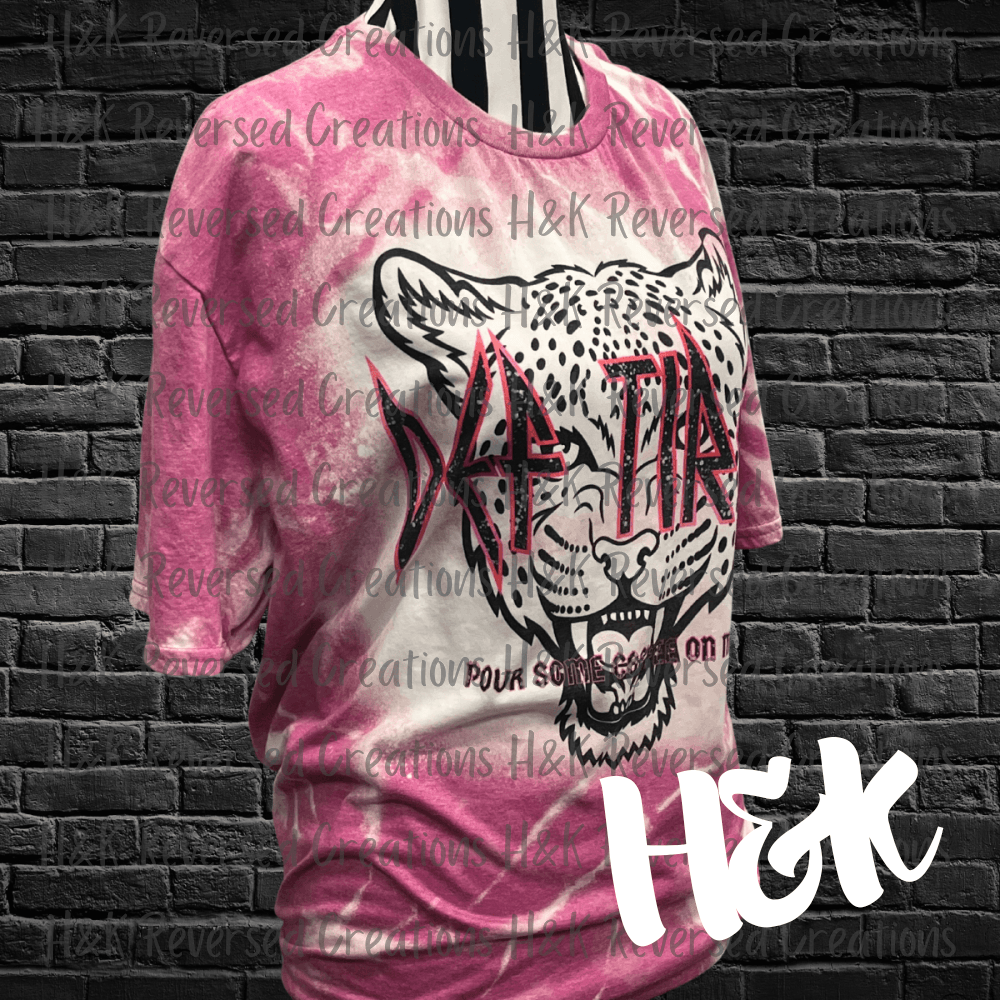 Def Tired, Pour Some Coffee On Me, Bleached T Shirt - H&K Reversed Creations