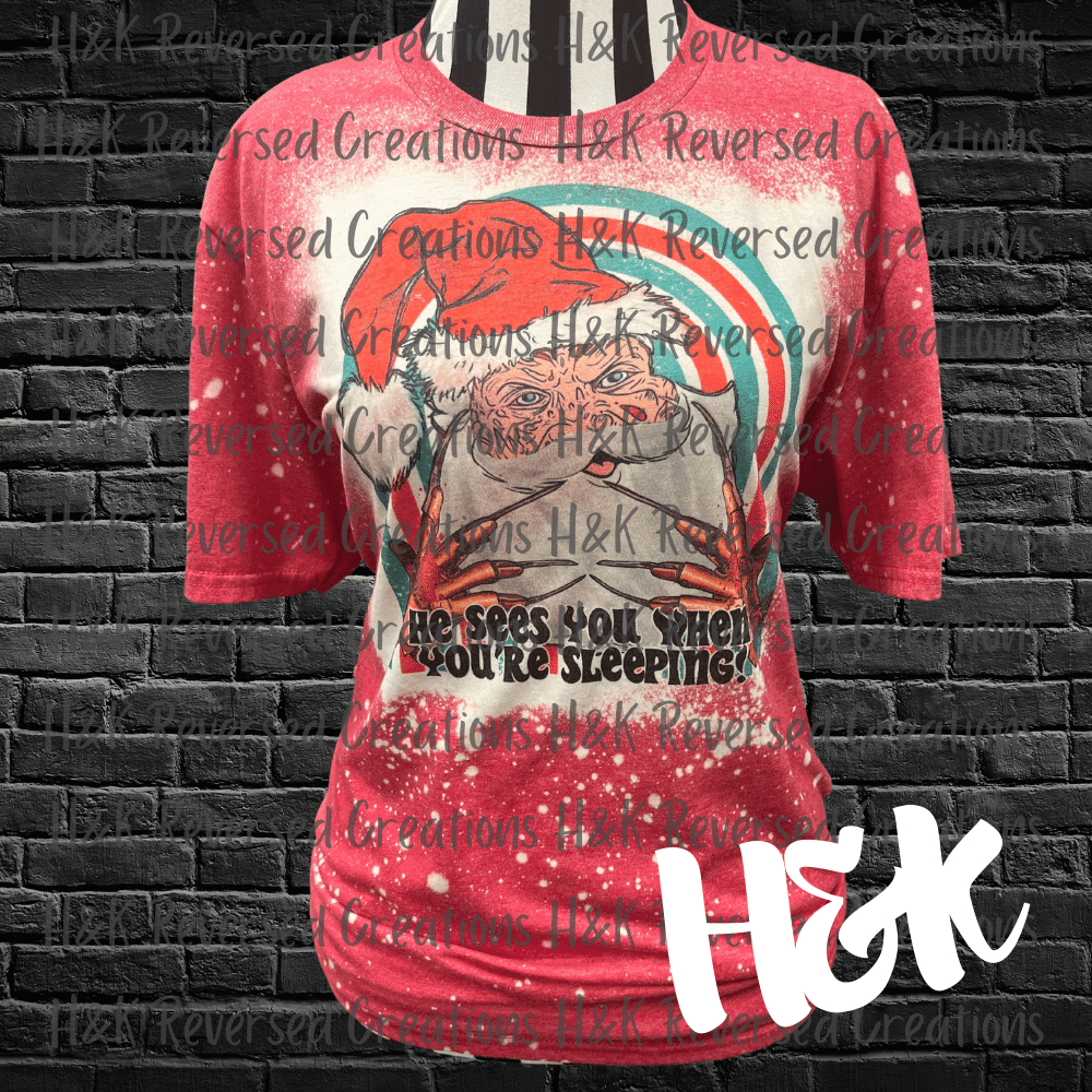 He Sees You Bleached Tee - H&K Reversed Creations