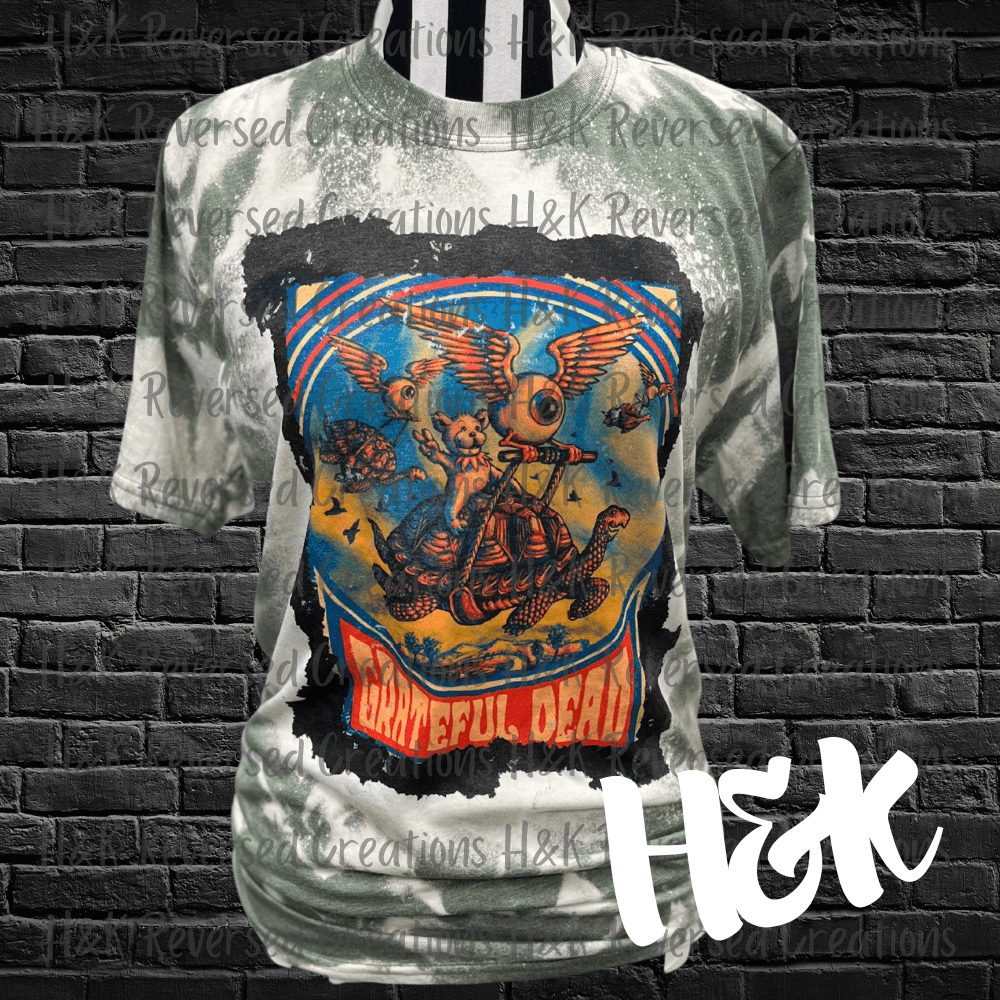 Grateful Dead Bleached Tee - H&K Reversed Creations