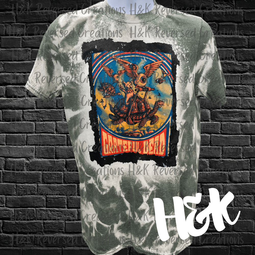 Grateful Dead Bleached Tee - H&K Reversed Creations