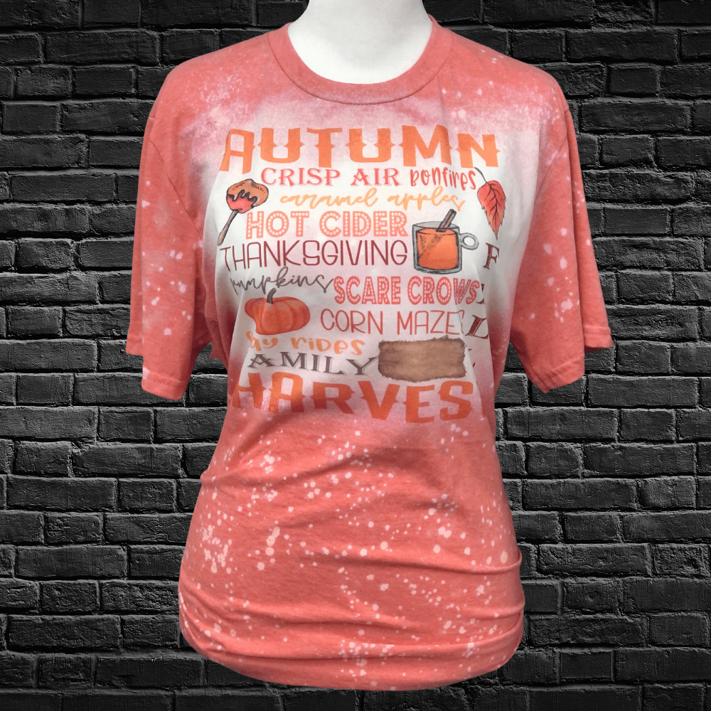 Autumn Bleached Tee - H&K Reversed Creations