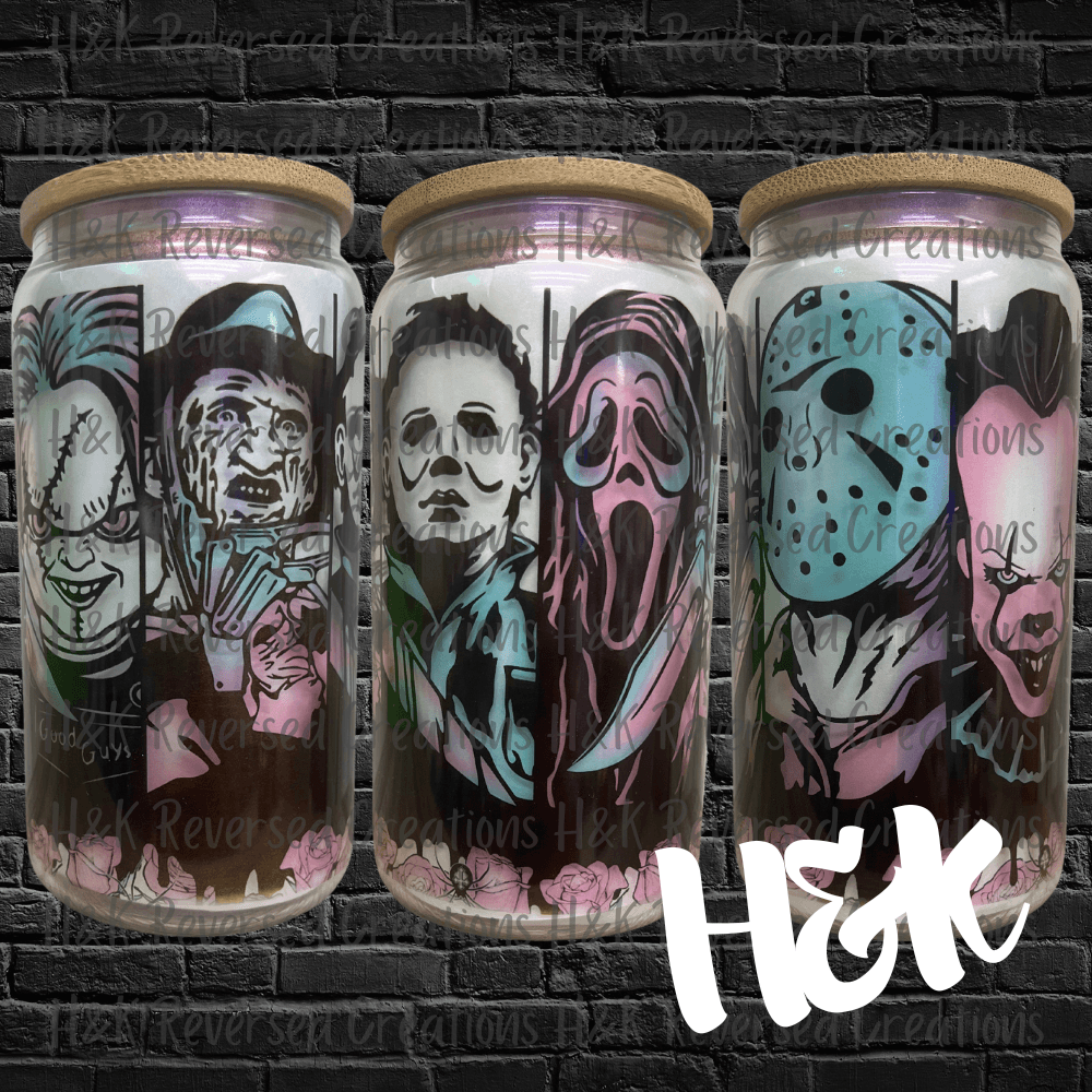 Horror Guys Iridescent Glass Can - H&K Reversed Creations