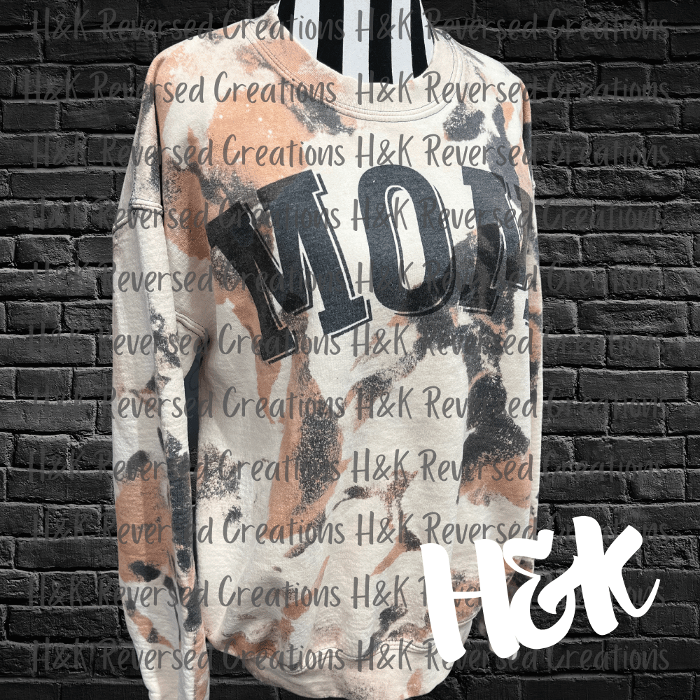 Mom Cowhide Crewneck - H&K Reversed Creations