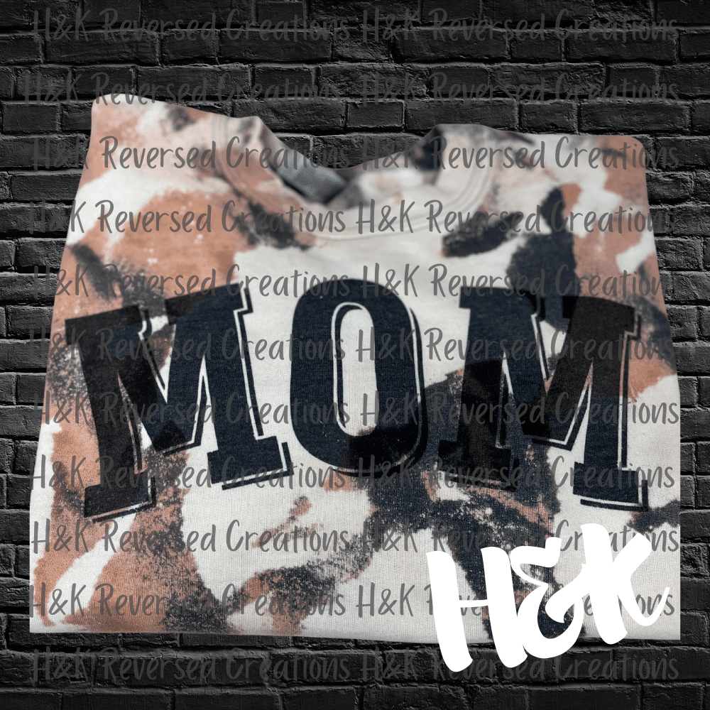 Mom Cowhide Crewneck - H&K Reversed Creations