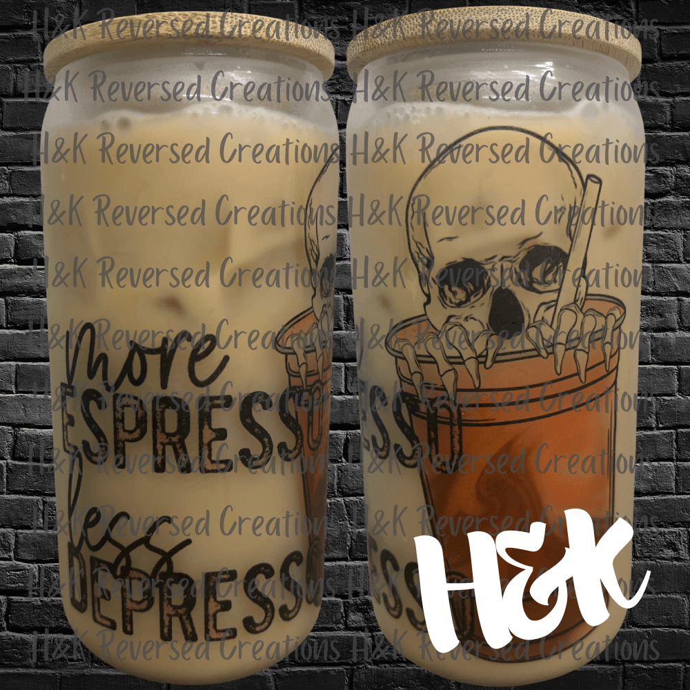 More Espresso Glass Can - H&K Reversed Creations