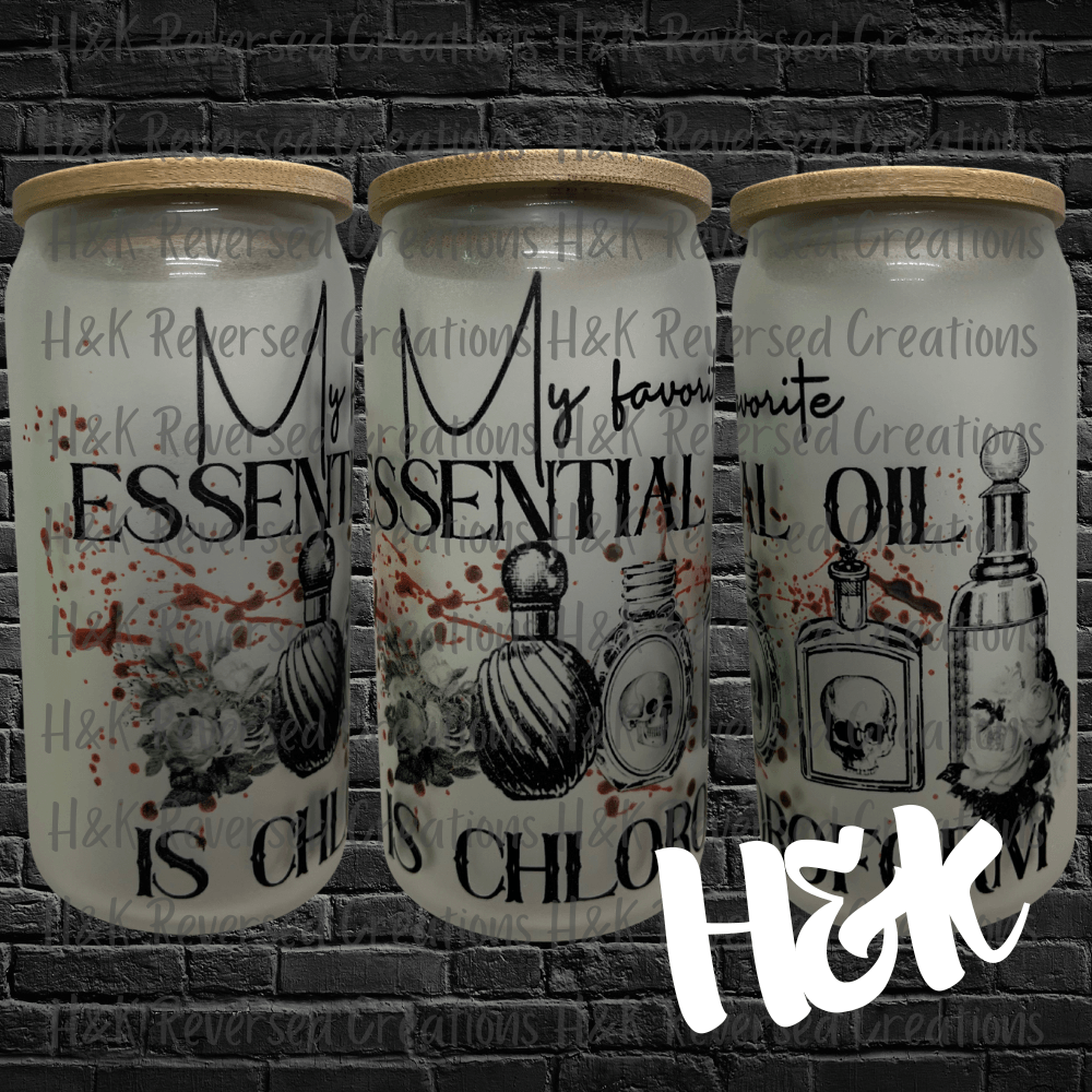 My Favorite Essential Oil Glass Can - H&K Reversed Creations