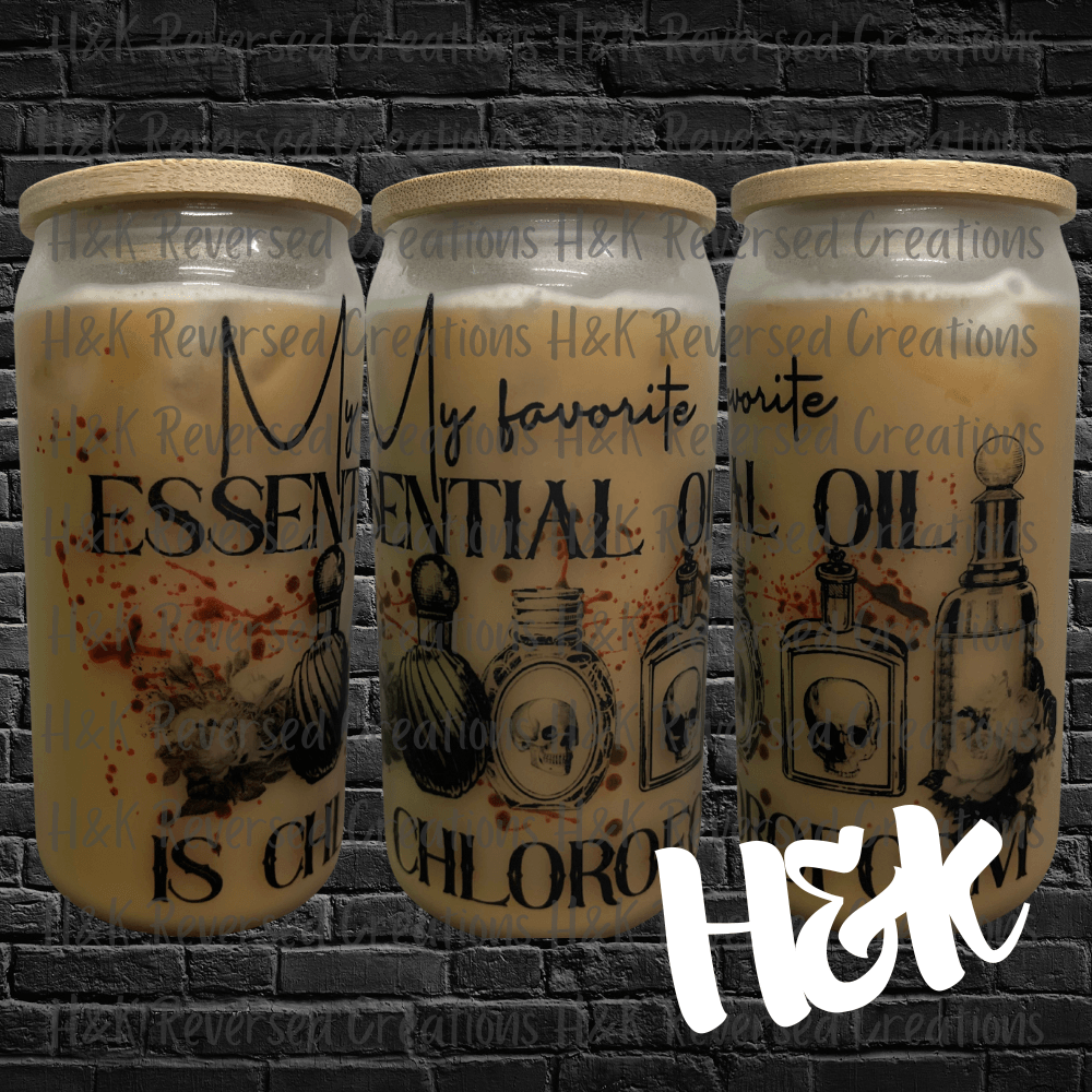 My Favorite Essential Oil Glass Can - H&K Reversed Creations