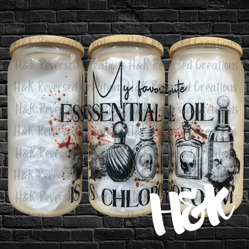 My Favorite Essential Oil Glass Can - H&K Reversed Creations