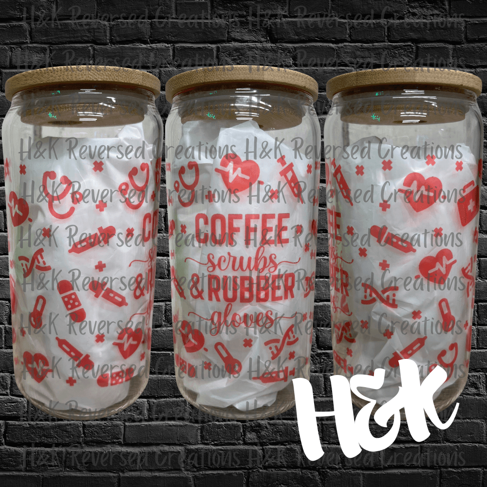 Nurse Glass Can - H&K Reversed Creations
