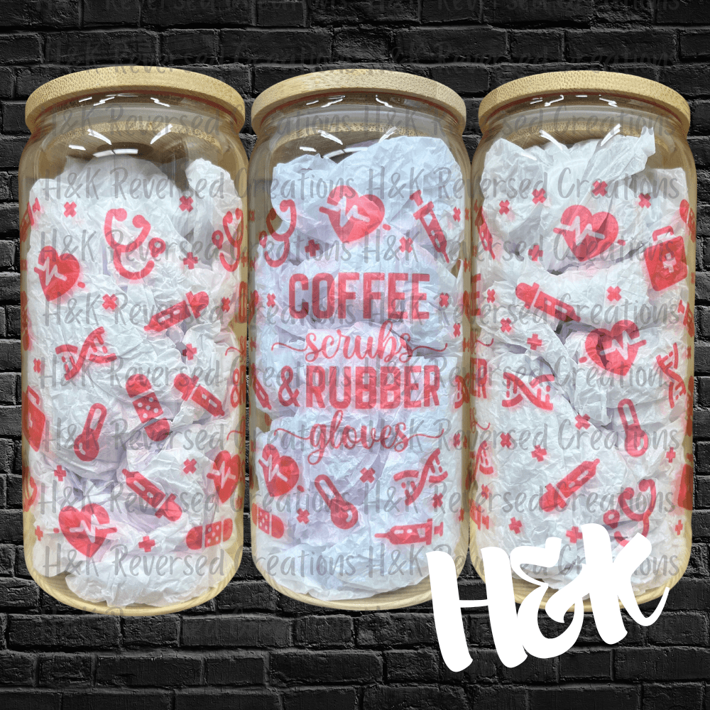 Nurse Glass Can - H&K Reversed Creations