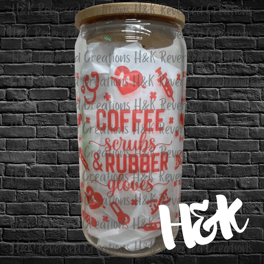Nurse Glass Can - H&K Reversed Creations