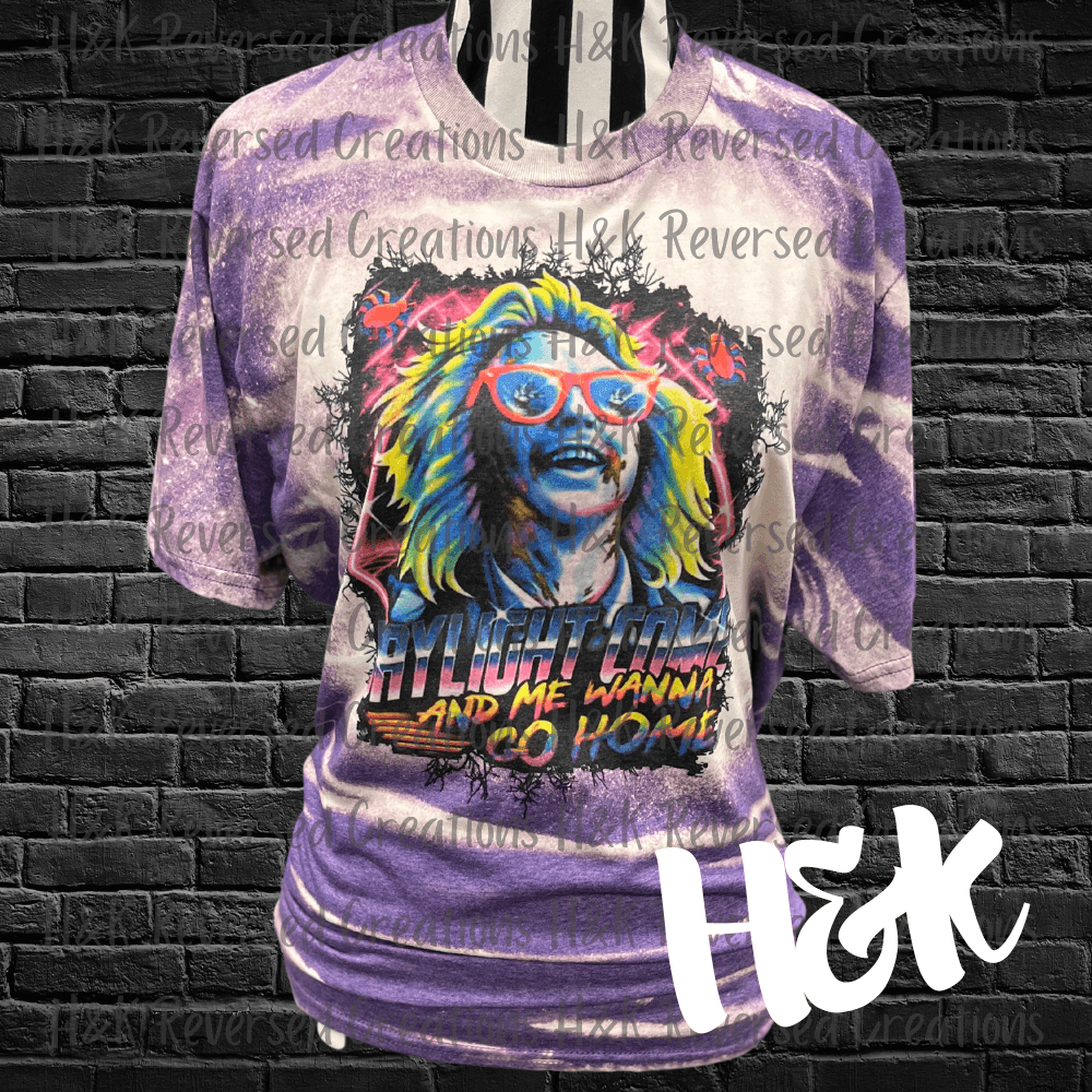 Beetlejuice Bleached Shirt - H&K Reversed Creations