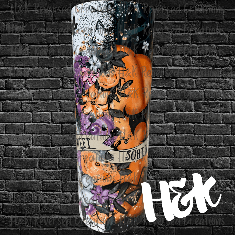 Sorta Sweet Sorta Spooky Tumbler - H&K Reversed Creations