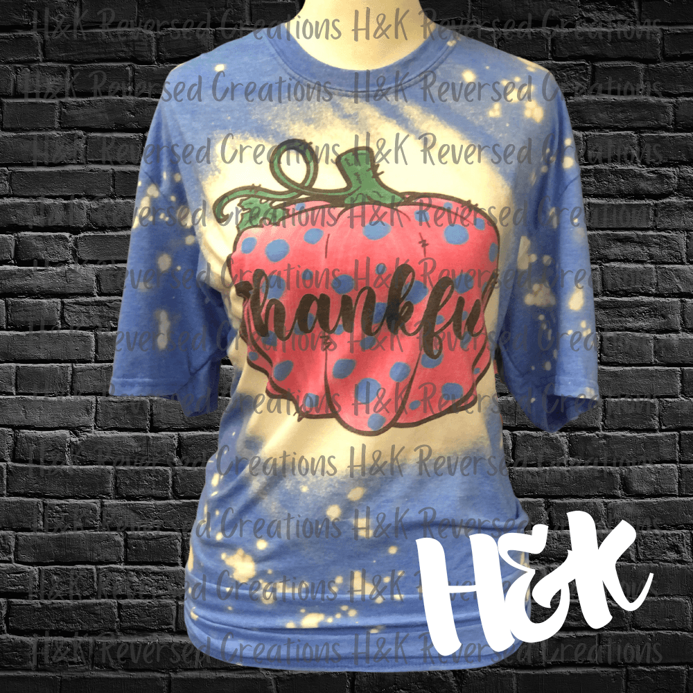 Thankful Bleached Tee - H&K Reversed Creations
