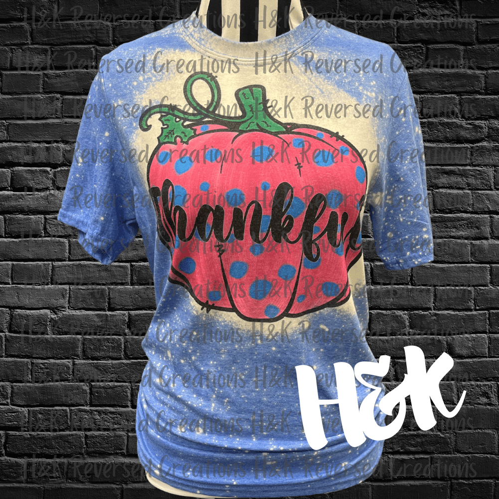Thankful Bleached Tee - H&K Reversed Creations