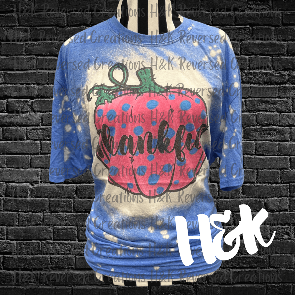 Thankful Bleached Tee - H&K Reversed Creations