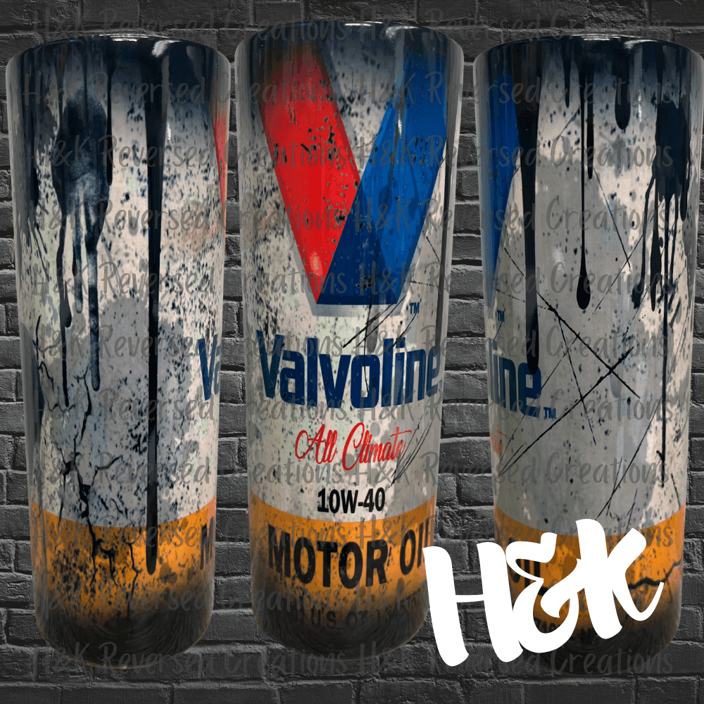 Motor Oil 20oz Tumbler - H&K Reversed Creations