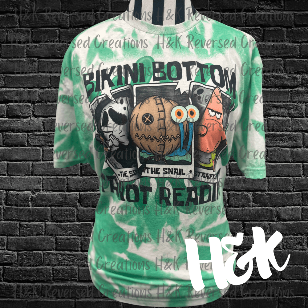 Bikini Bottom Tarot Bleached Tee - H&K Reversed Creations 