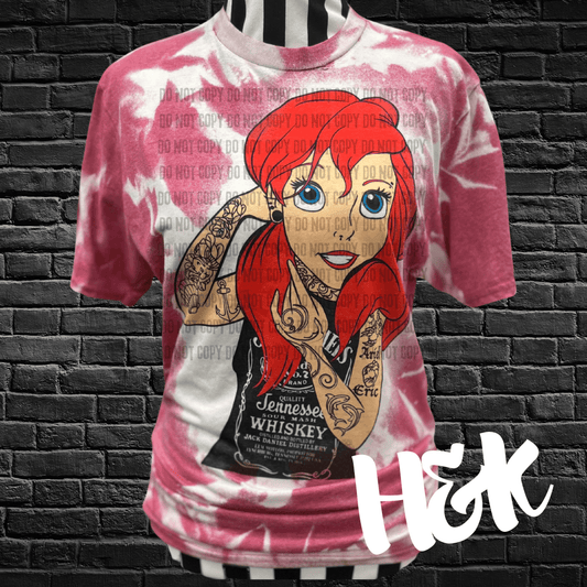 Punk Ariel Bleached Tee