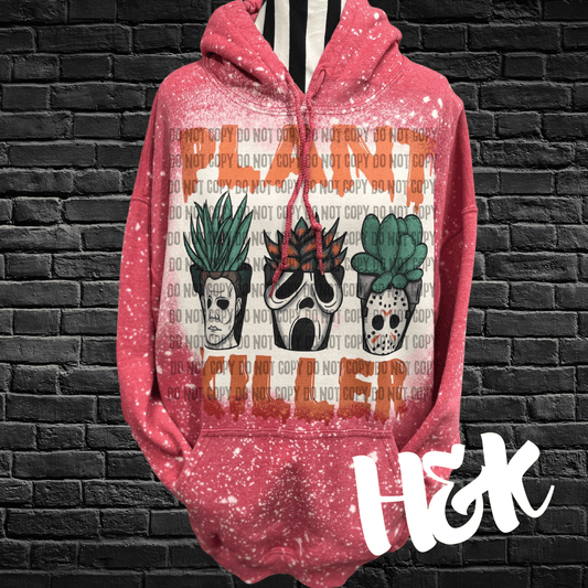 Plant Killer Bleached Hoodie - H&K Reversed Creations 