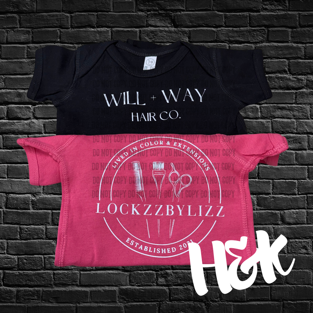 Infant Will + Way Hair Co. Onesie