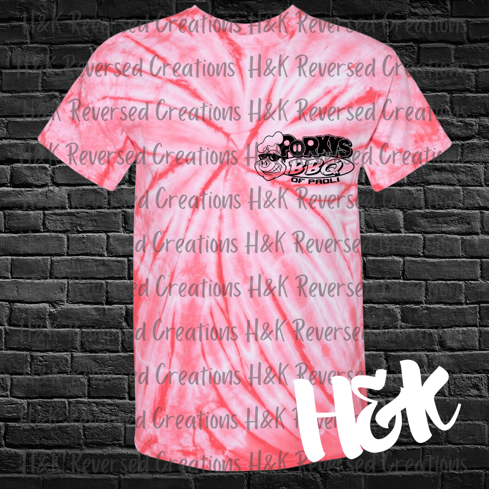 I Like Pig Butts Tie Dye T-Shirt - H&K Reversed Creations 